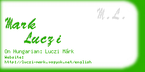mark luczi business card